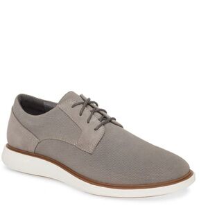 Nordstrom Men’s Shop Grey Suede Mens Oxford Plain Toe Shoe 9.5 M